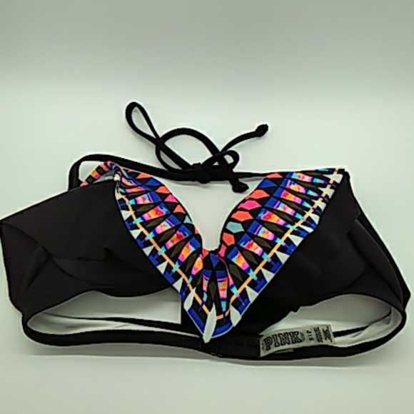 Victoria Secret Other - Victoria secret women's bikini top black ruffles S